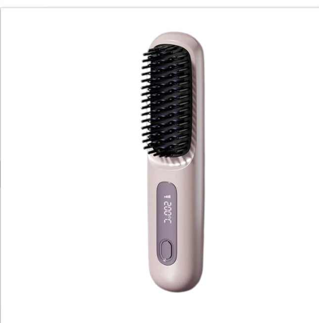 2 In 1 Straight Hair Comb Wireless Hair Straightener