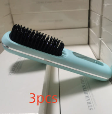 2 In 1 Straight Hair Comb Wireless Hair Straightener