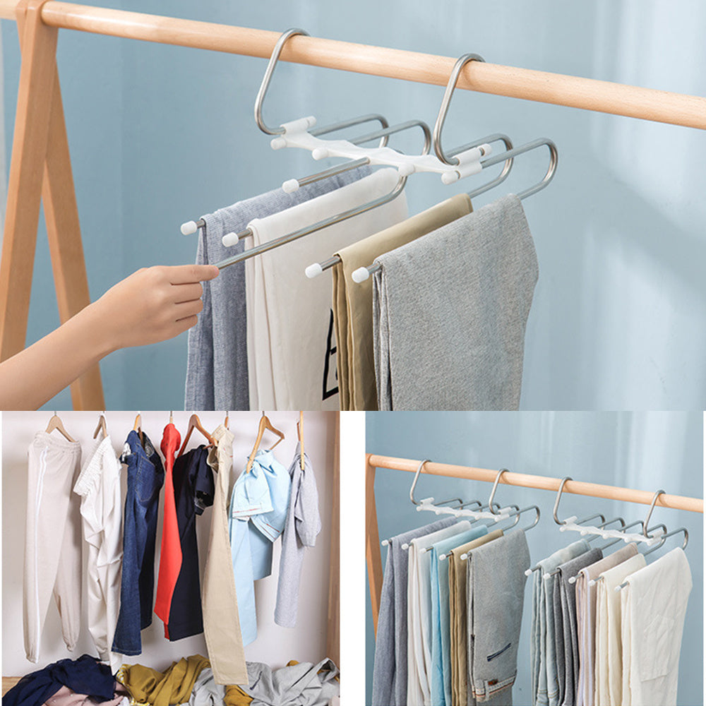 5 In 1 Wardrobe Hanger Multi-functional Clothes