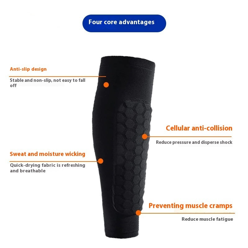 Honeycomb Shank Protection Foot Sock Men's